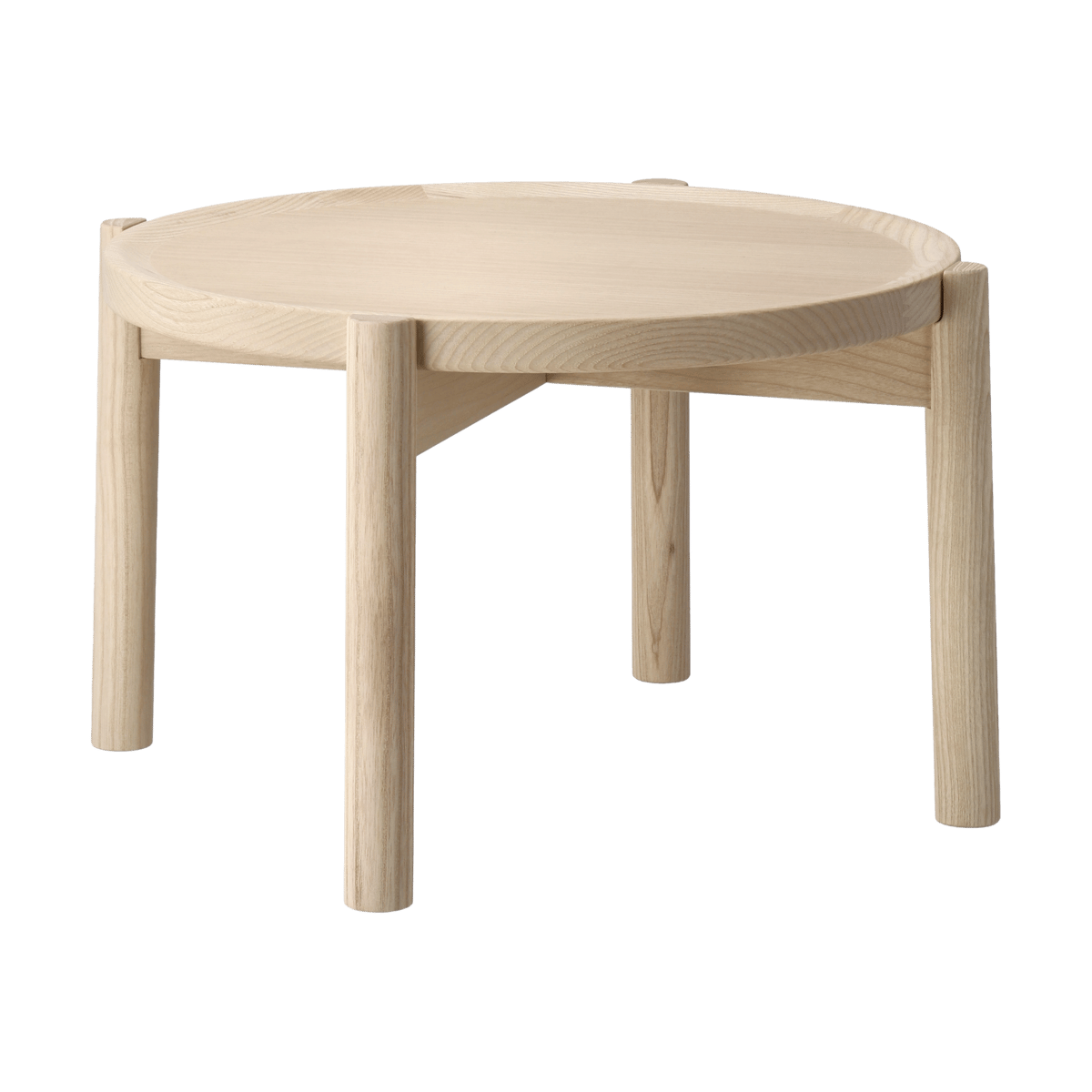 Gärsnäs Elna Couchtisch Esche-white-Ø40 cm