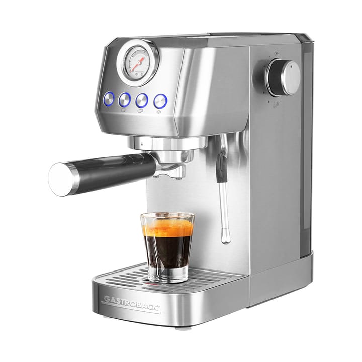 Gastroback Design 42721 Piccolo Pro Espressomaschine, Silber Gastroback