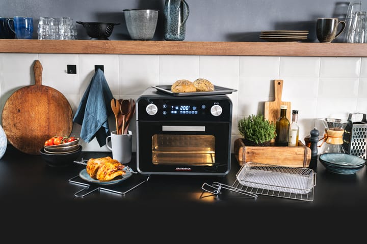 Gastroback Design 42815 Backofen und Airfryer 5-in-1, Silber Gastroback