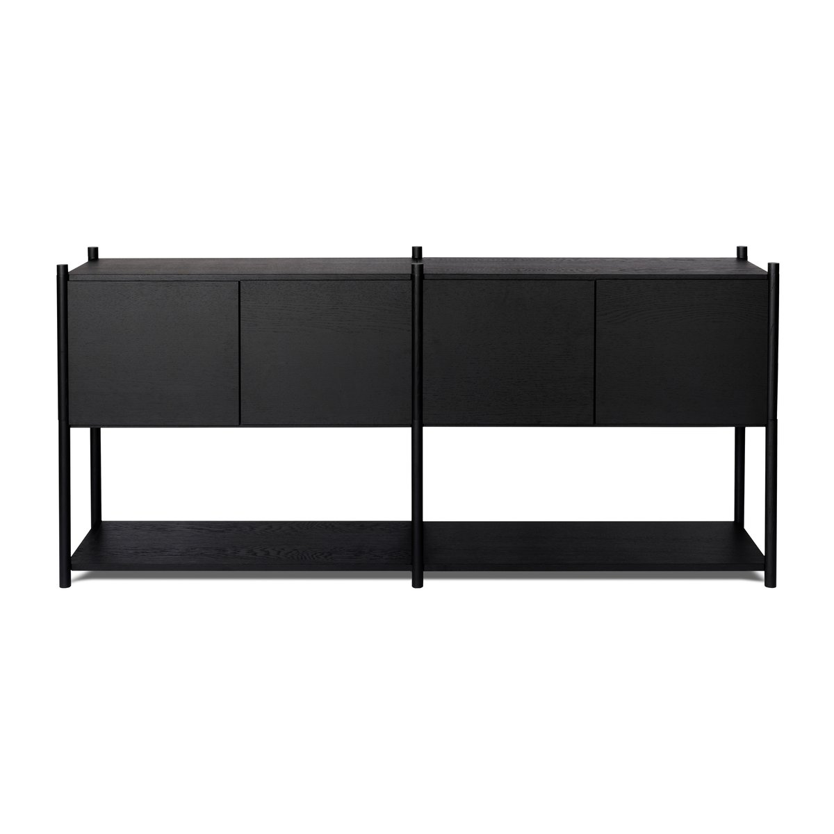 Gejst Sceene bookcase H Schwarz gebeizte Eiche