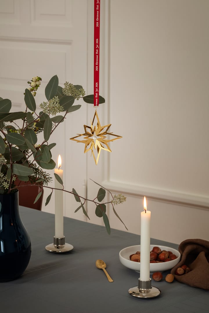 2024 Weihnachtsanhänger Stern  - Vergoldet - Georg Jensen