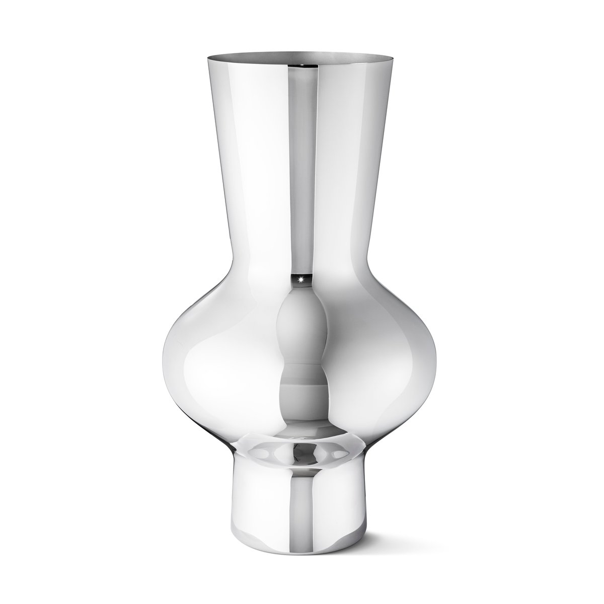 Georg Jensen Alfredo Vase Edelstahl Groß, 47cm