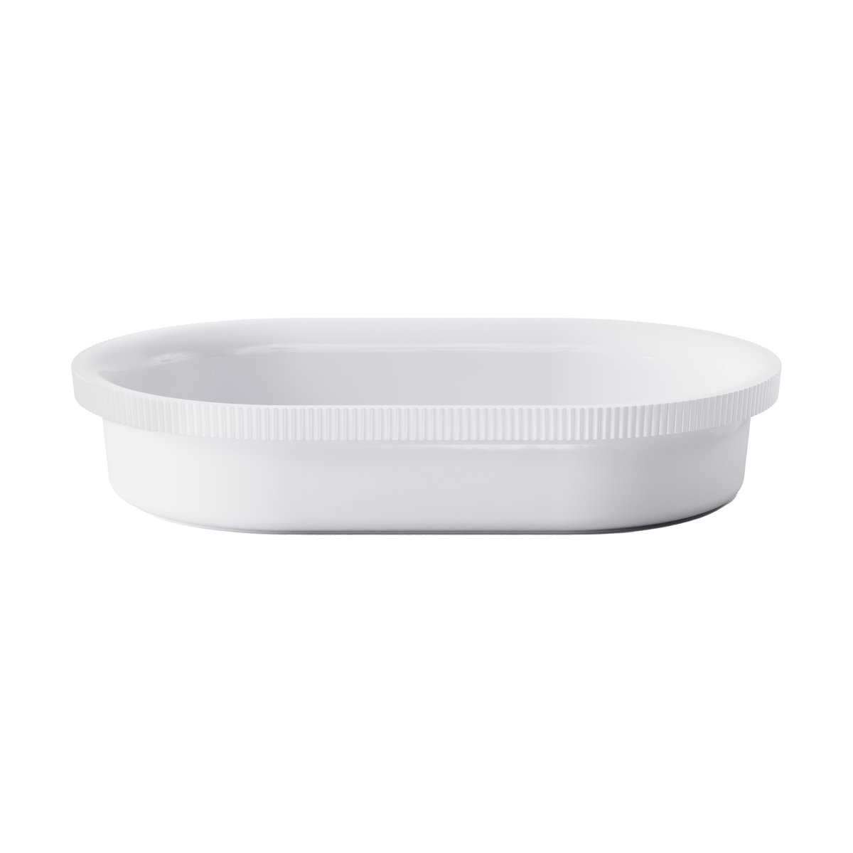 Georg Jensen Bernadotte Ofenschale oval 20,1x31,6 cm Weiß