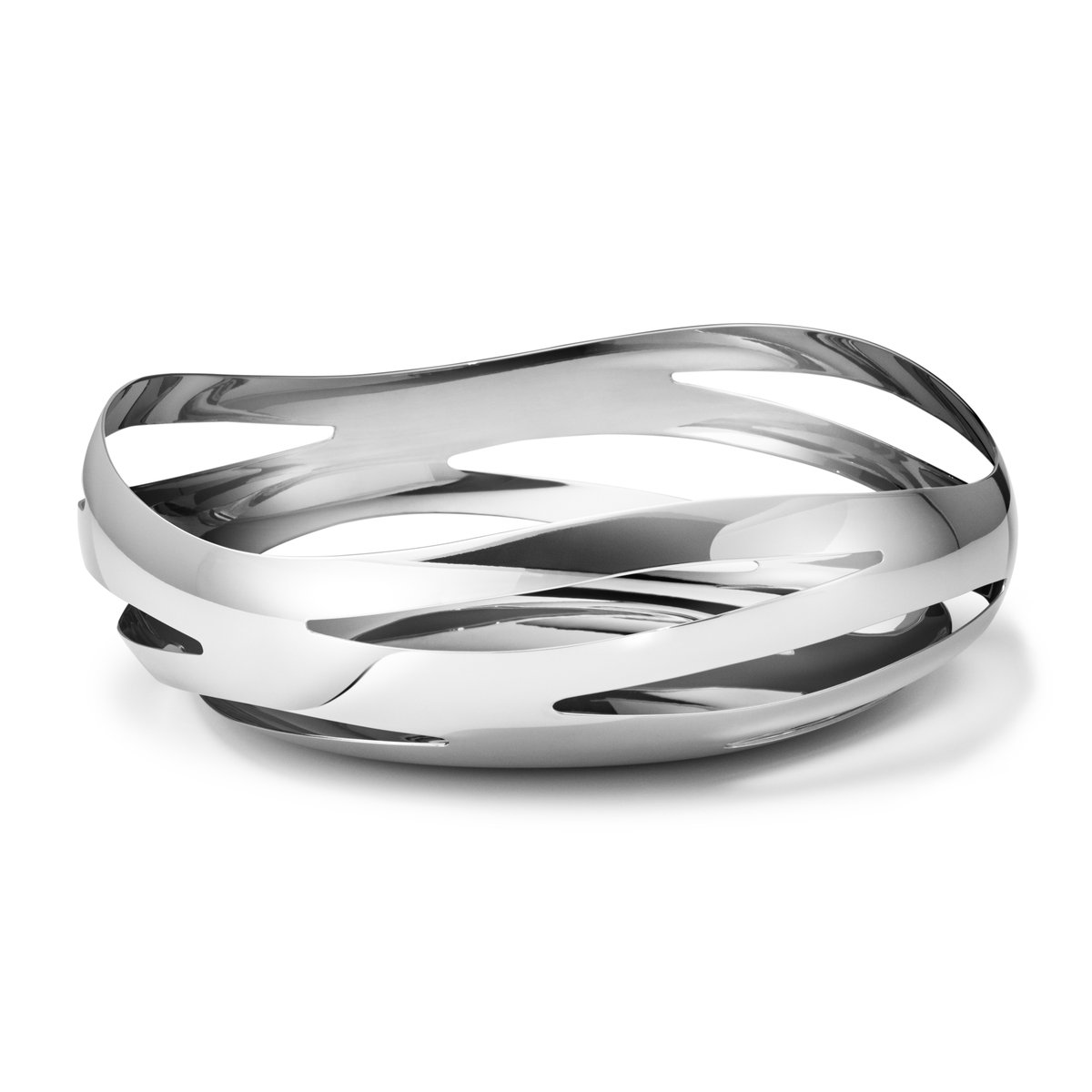 Georg Jensen Cobra Brotkorb Edelstahl