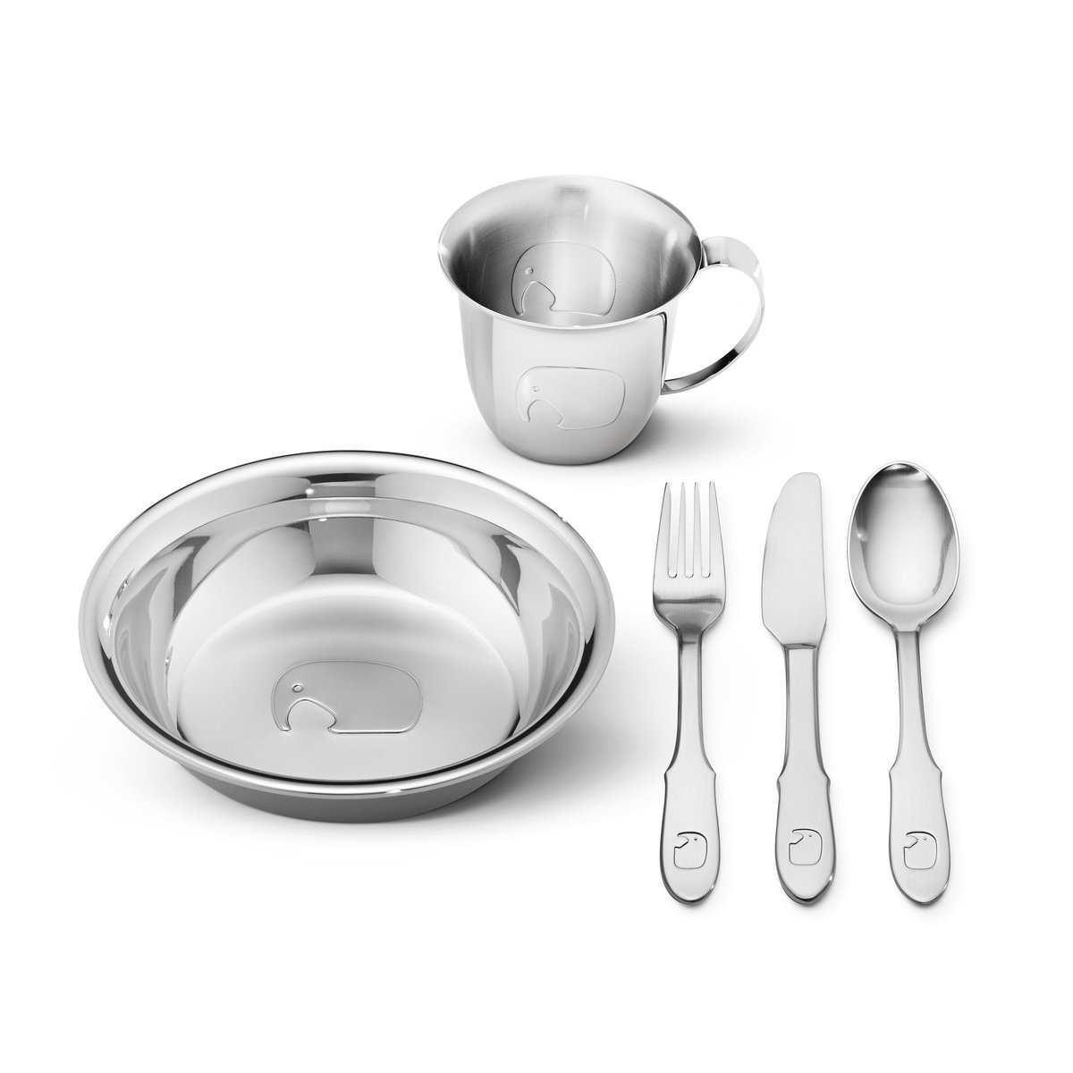 Georg Jensen Elephant Kinder Geschirrservice 5-teilig