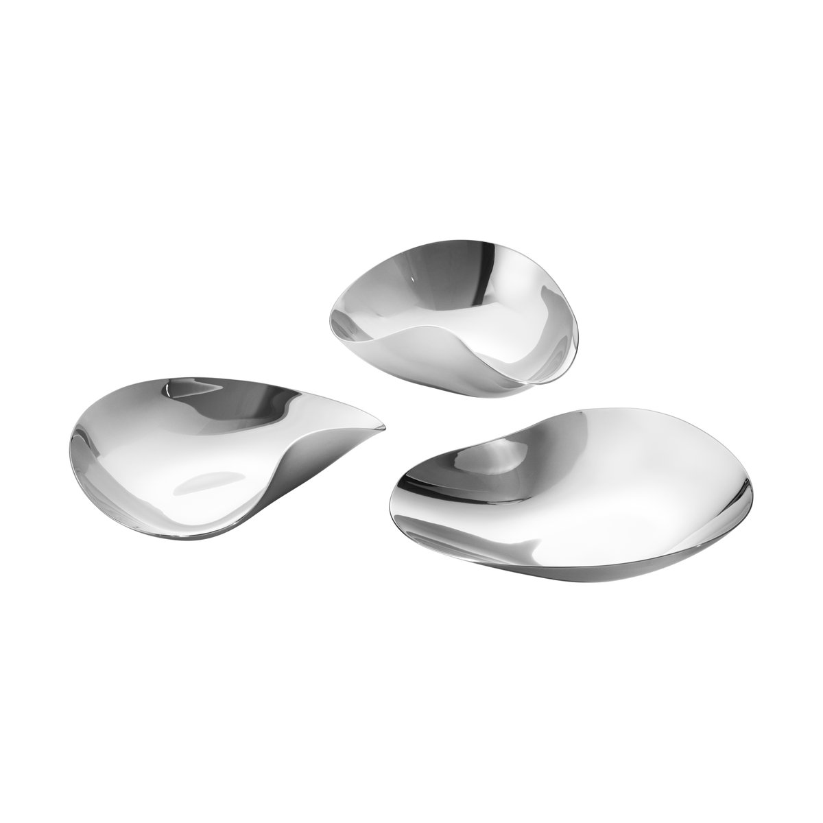 Georg Jensen Indulgence Snackschale 3 Teile Edelstahl