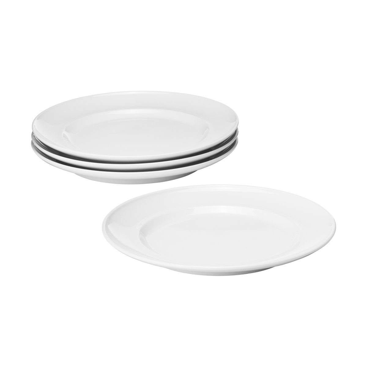 Georg Jensen Koppel Lunchteller Ø22 cm 4er-Pack Weiß