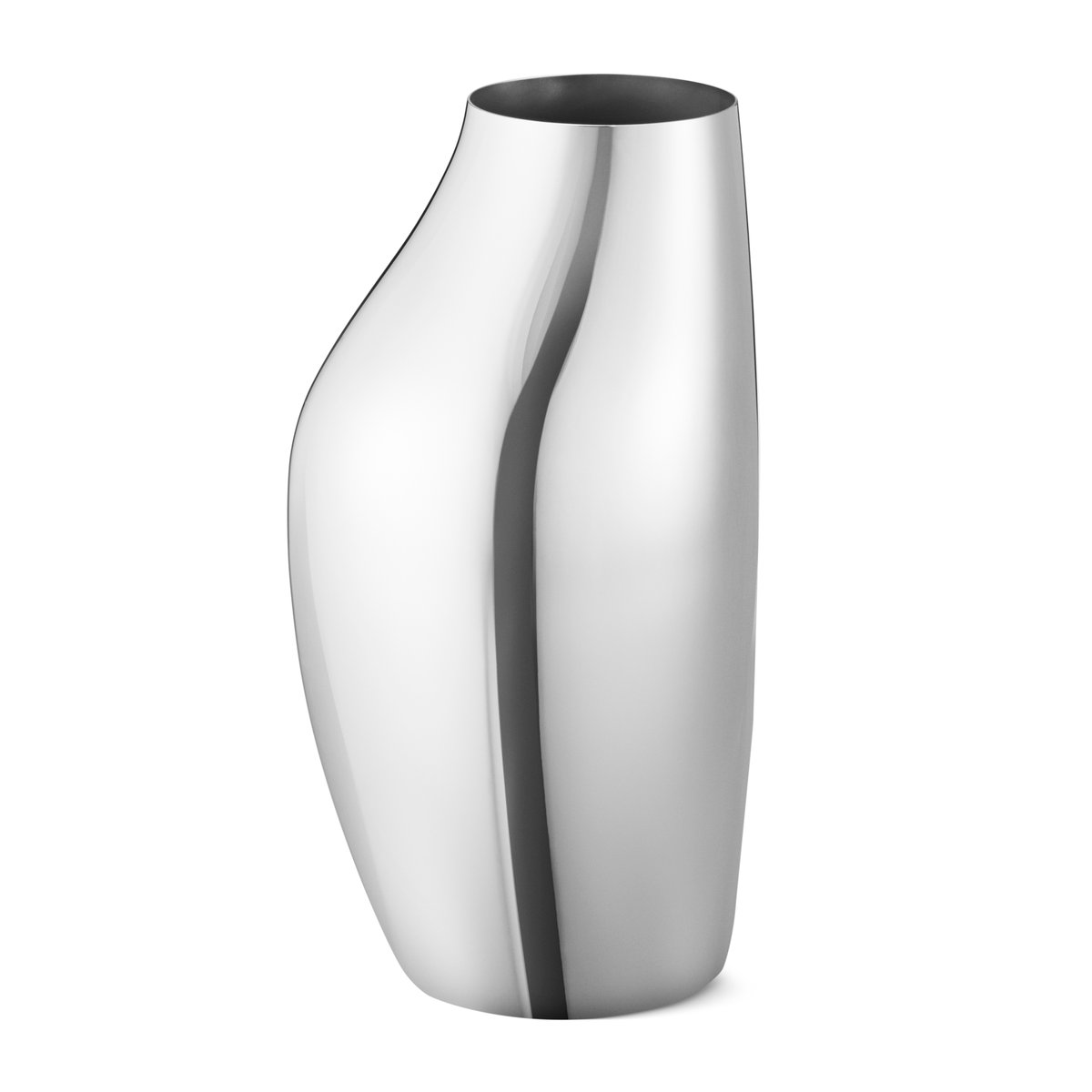 Georg Jensen Sky Vase 27cm Edelstahl