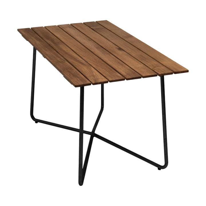 B25A Tisch - Untreated teak-black base - Grythyttan Stålmöbler