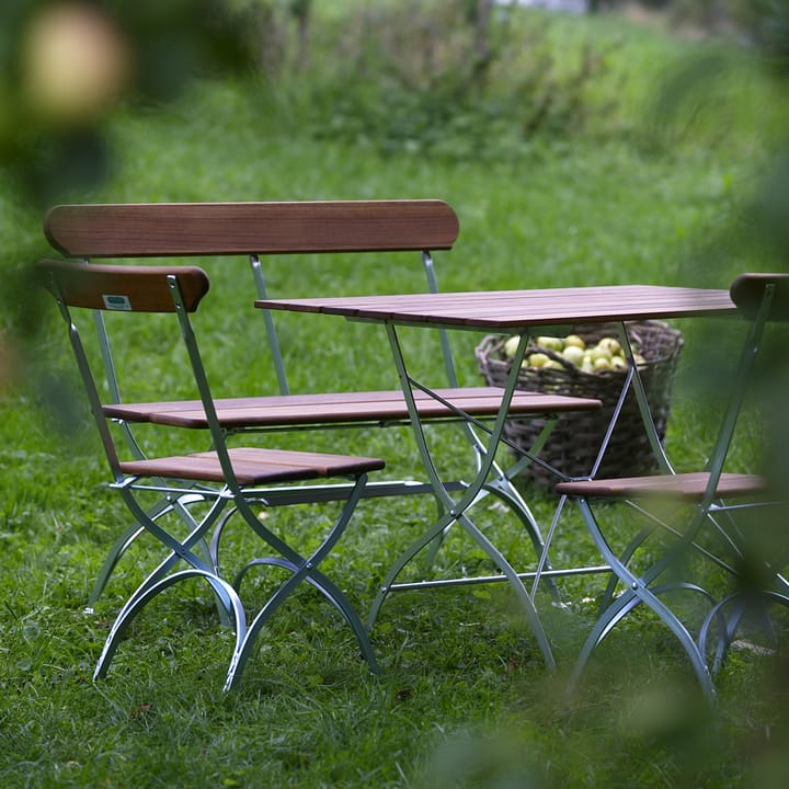 Bryggeri-Sofa, Teak-Gestell warmverzinkt Grythyttan Stålmöbler