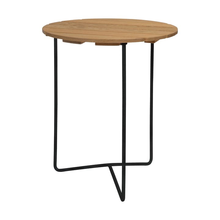 Table 6B Tisch Ø60 cm - Geölte Eiche-Schwarz - Grythyttan Stålmöbler