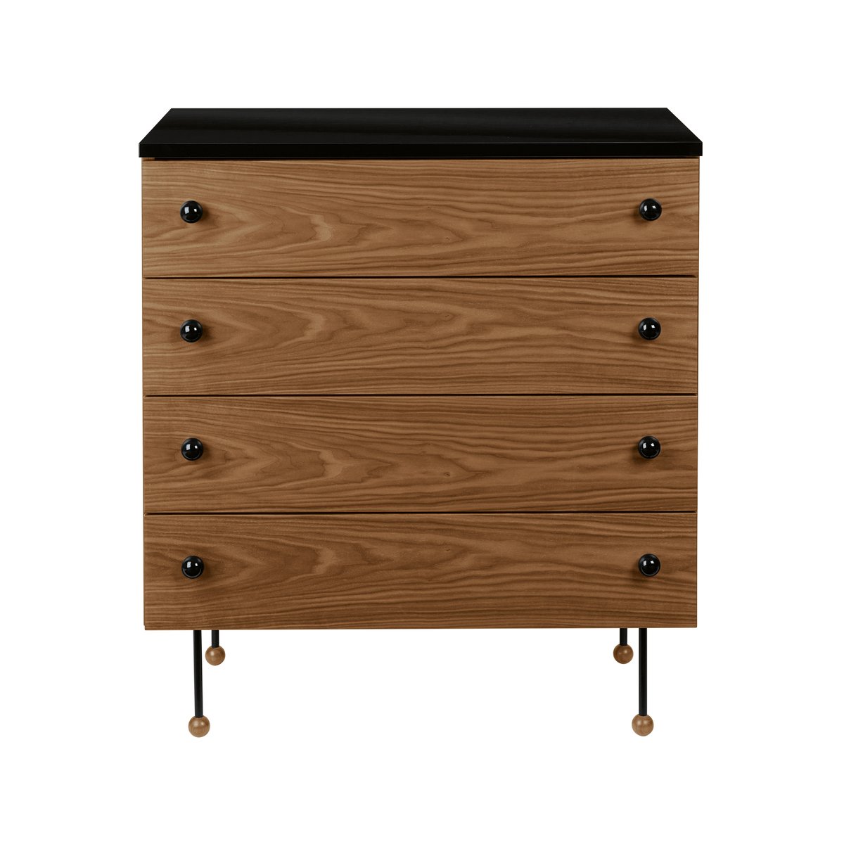 GUBI 62 Dresser Kommode American walnut, 4 Schubladen