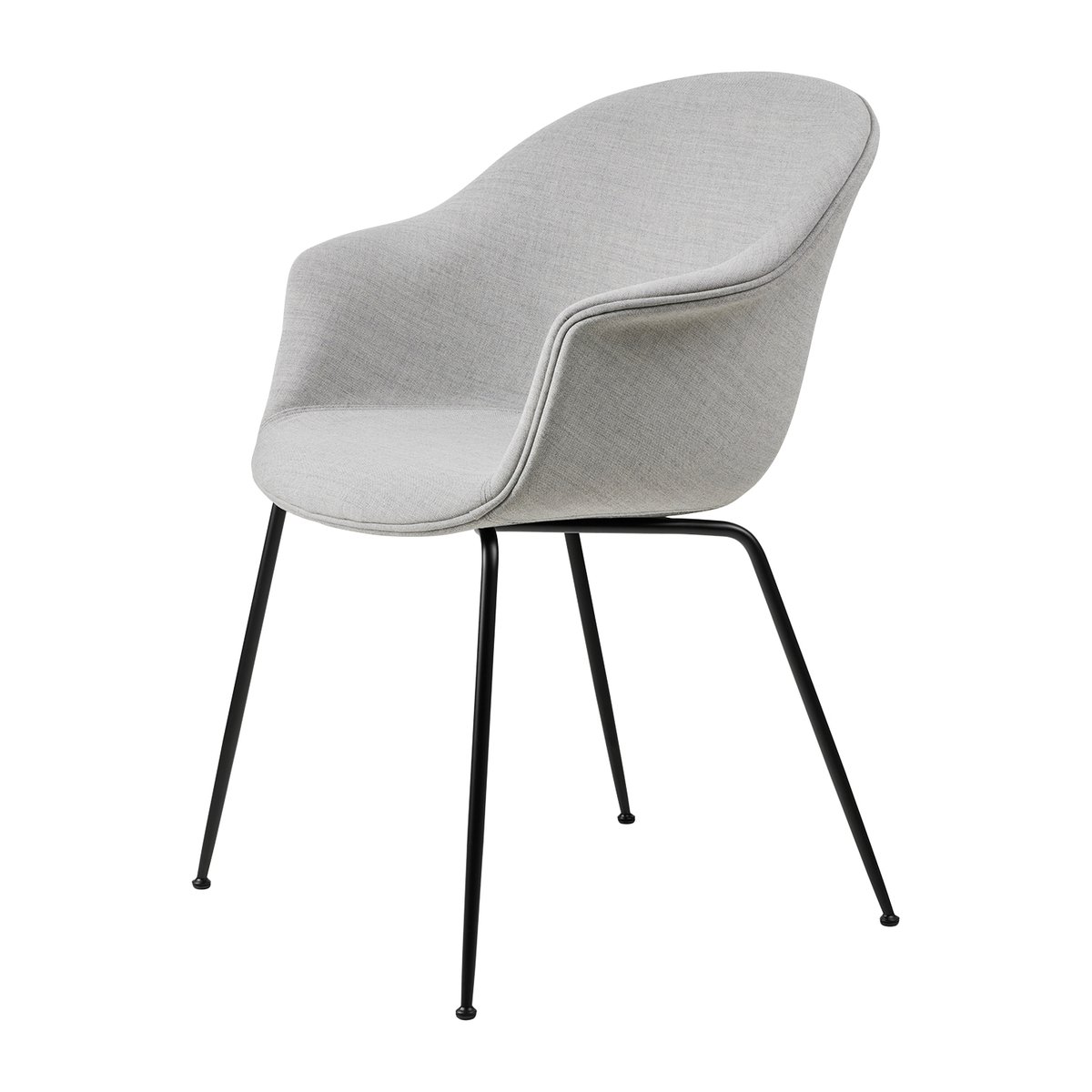 GUBI Bat Dining Chair Fully Upholstered Stuhl Remix 3 nr.123-black