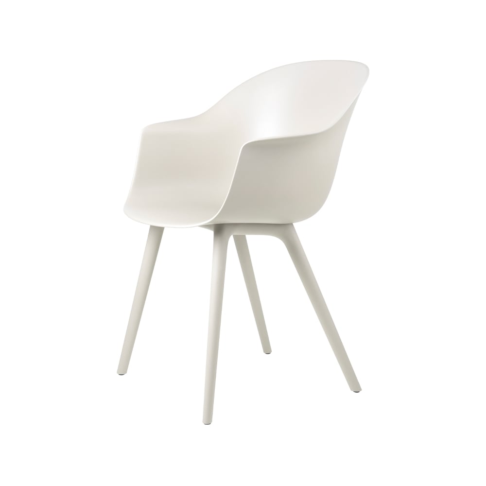 GUBI Bat Dining Outdoor Stuhl Alabaster white