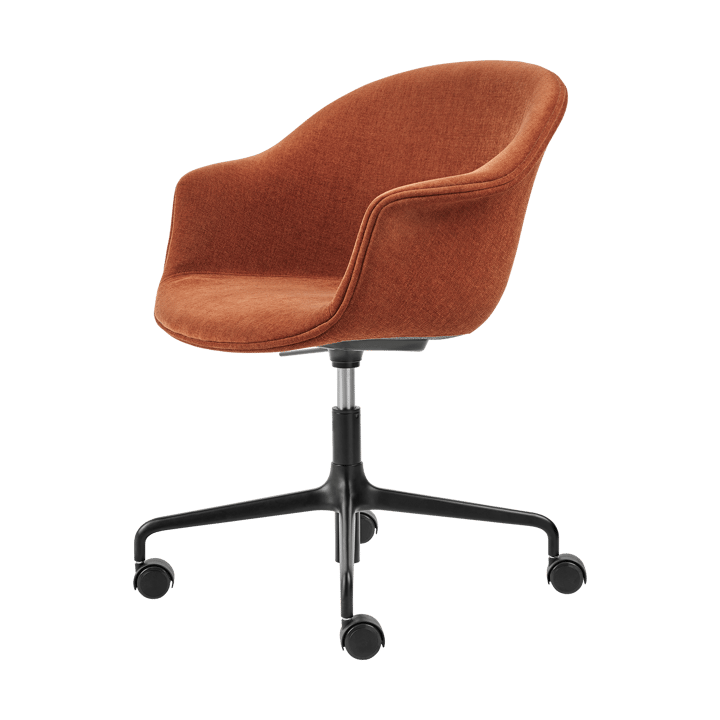 Bat Meeting Chair Bürostuhl vollständig gepolstert - Belsuede special fr dedar 133-schwarze beine - GUBI