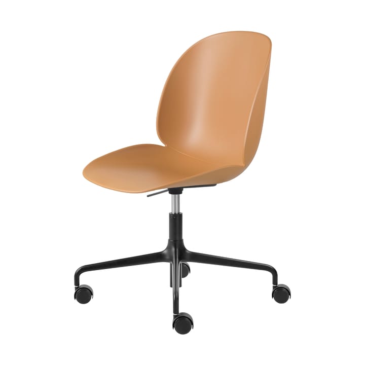 Beetle Meeting Chair Bürostuhl, Amber brown-black GUBI