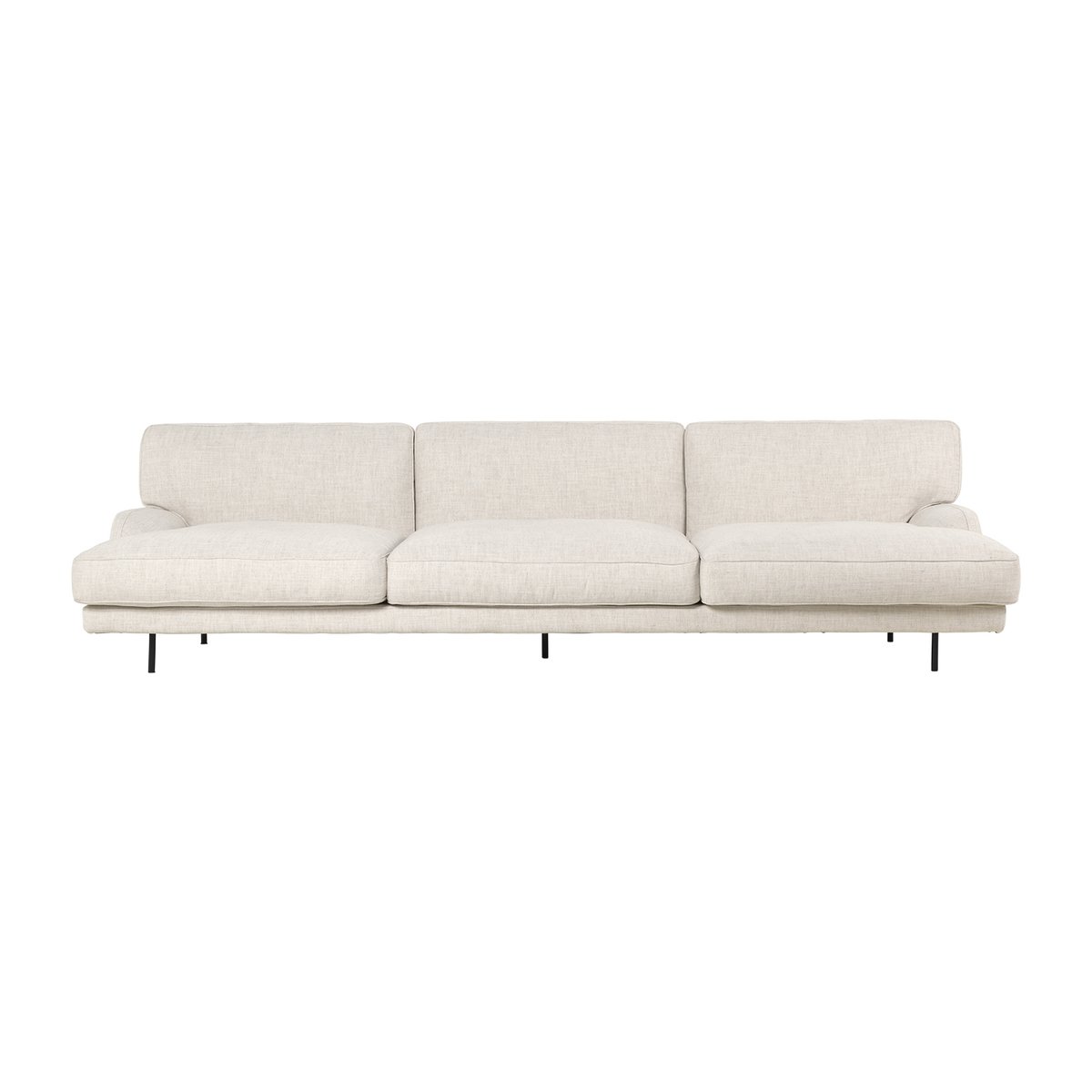 GUBI Flaneur Sofa 3-Sitzer Indianskop 15-antique brass