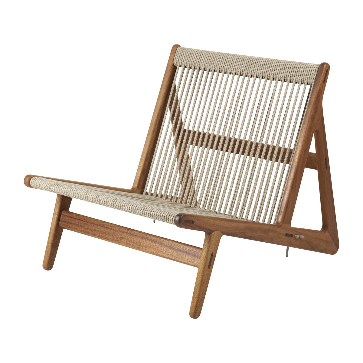 GUBI MR01 Initial outdoor lounge chair Irokoholz geölt