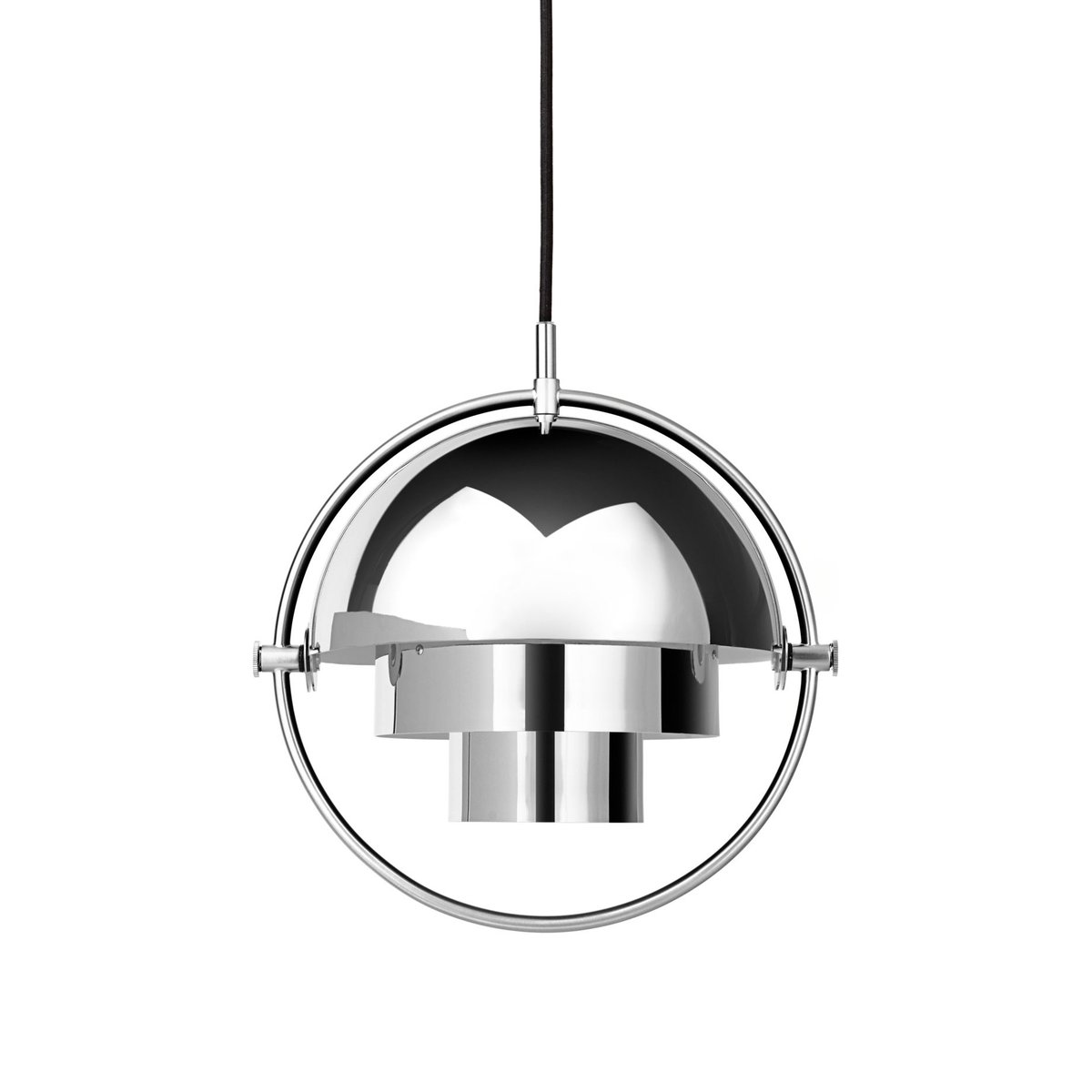 GUBI Multi-Lite Pendelleuchte small Chrom