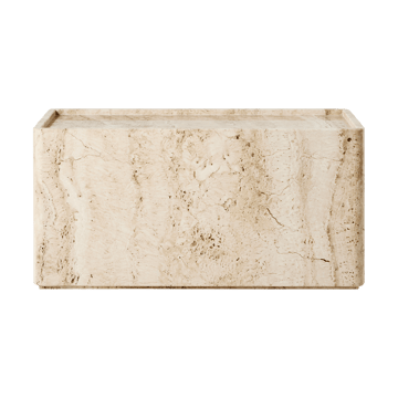 Pietra Beistelltisch 30x80x40 cm - Neutral white travertine - GUBI