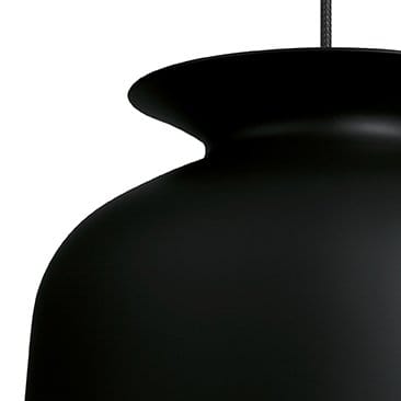 Ronde Pendelleuchte groß, Charcoal black GUBI