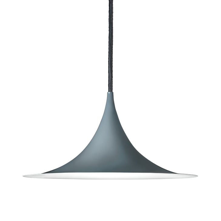 GUBI Semi Pendelleuchte Ø 47cm Antracite grey glossy