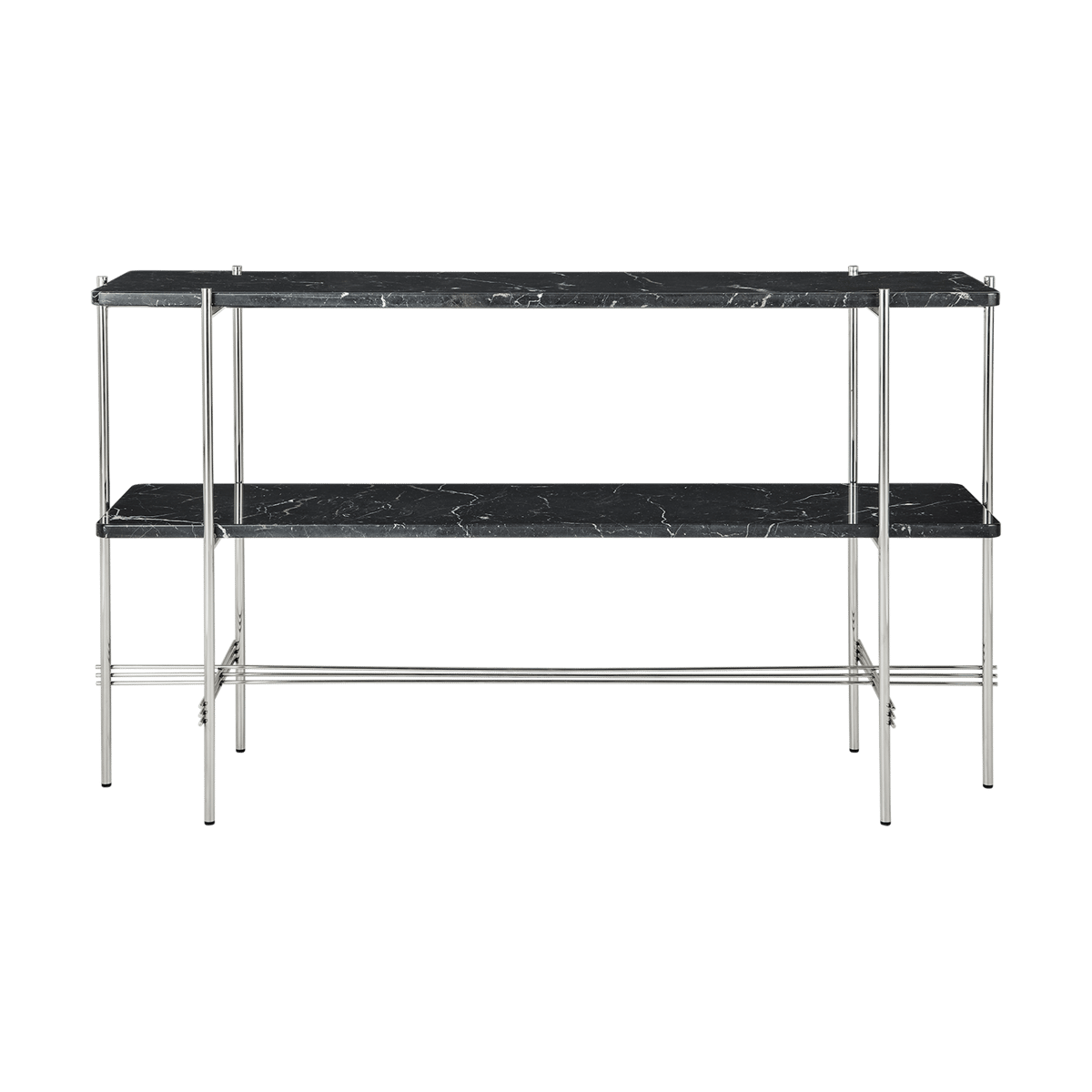 GUBI TS Console Beistelltisch 120x30x72 cm Black marquina marble-Stahl