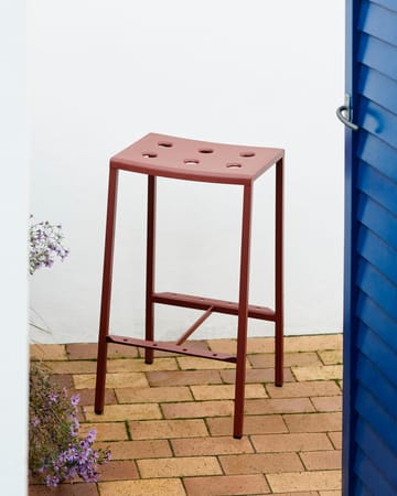 Balcony Barhocker niedrig 65 cm - Iron red - HAY