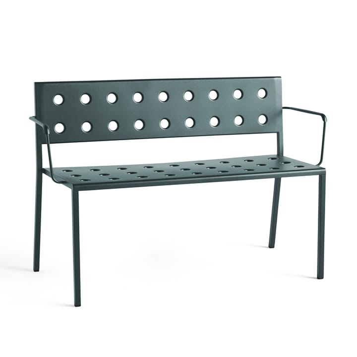 Balcony Dining Bank mit Armlehne 121x52 cm - Dark forest - HAY