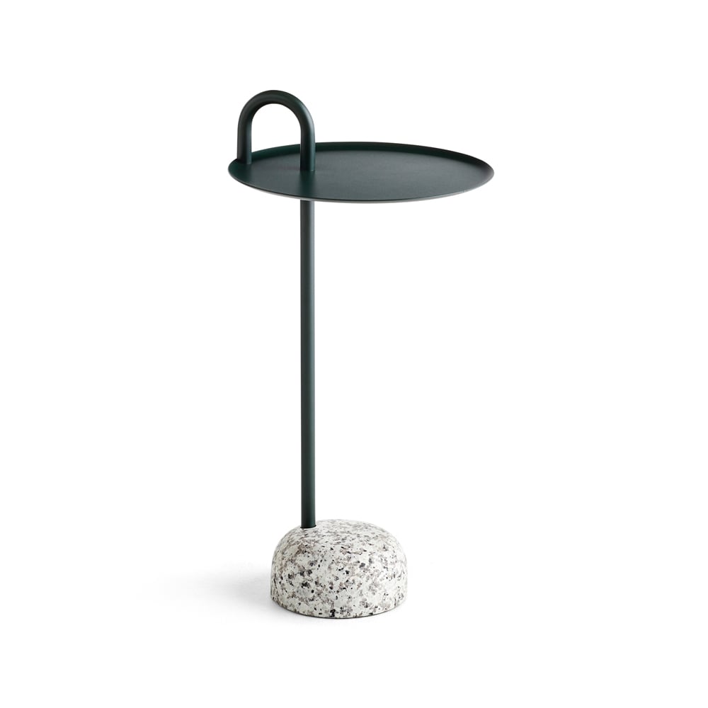 HAY Bowler Beistelltisch Fir green-granite