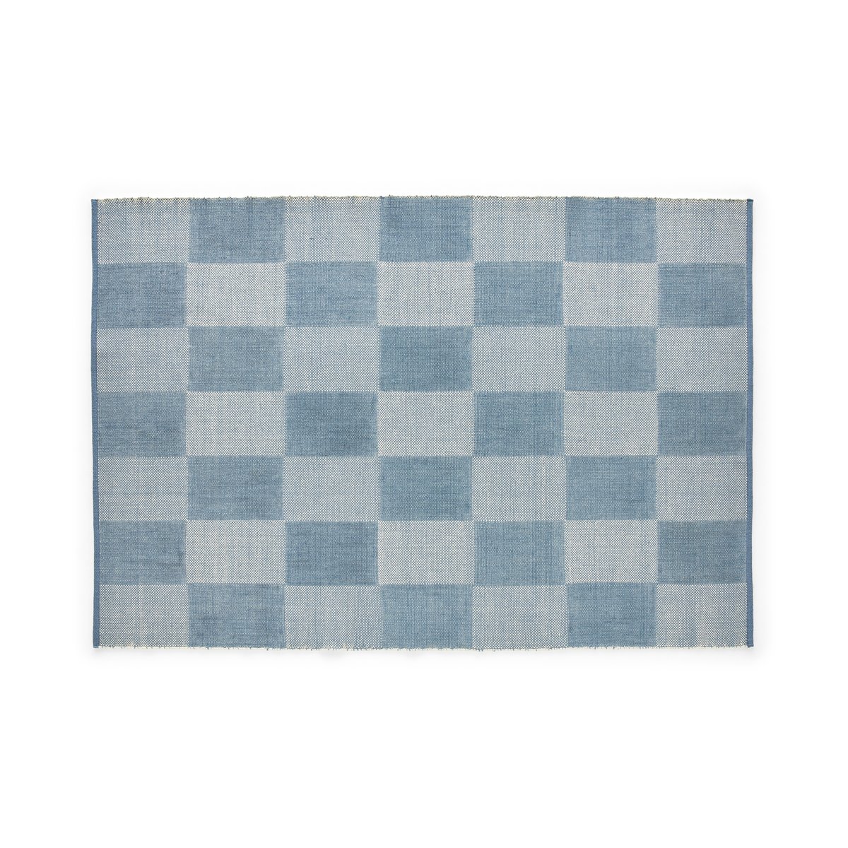 HAY Check Teppich S Light blue 140 x 200cm