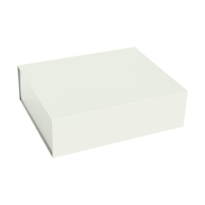 Colour Storage L Box mit Deckel 34,5 x 41,5cm - Chalk white - HAY