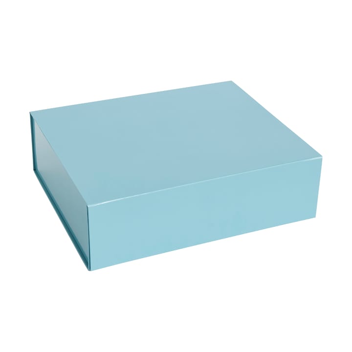 Colour Storage L Box mit Deckel 34,5 x 41,5cm - Ocean blue - HAY