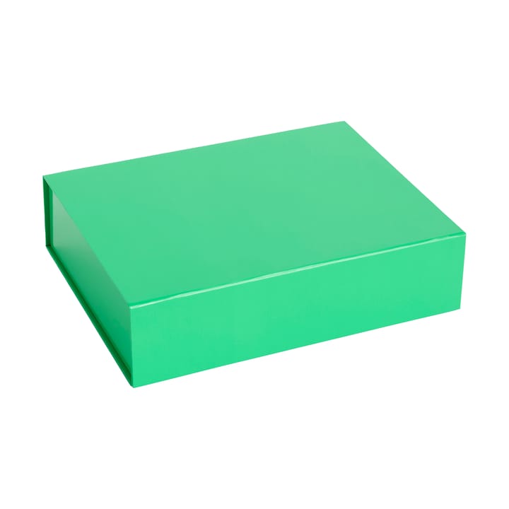 Colour Storage S Box mit Deckel 25,5 x 33cm - Vibrant green - HAY