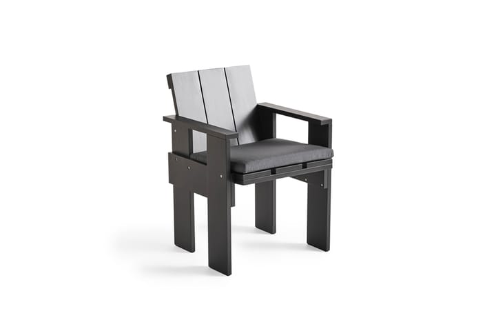 Crate Dining Chair Sessel Kiefernholz lackiert, Black HAY