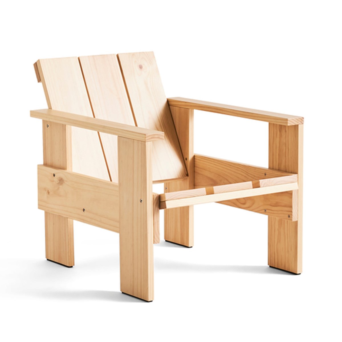 HAY Crate Lounge-Stuhl Kiefernholz lackiert Natural