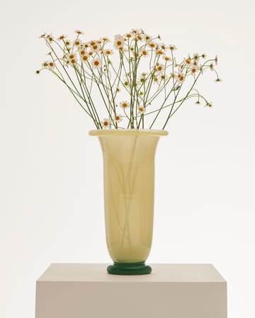 Empire Vase - Large Sand-lemon rim-green base - HAY