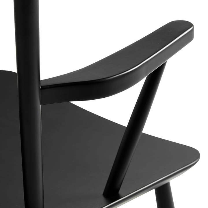 J42 Armlehnstuhl, Black lacquered beech HAY