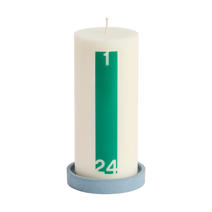 Kalender Kerze und Laterne 6,8 cm - Bold Off white-green - HAY