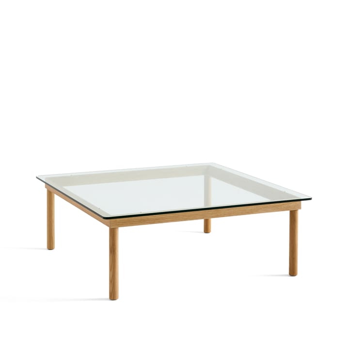 Kofi Couchtisch - Oak-clear glass, 100 cm - HAY