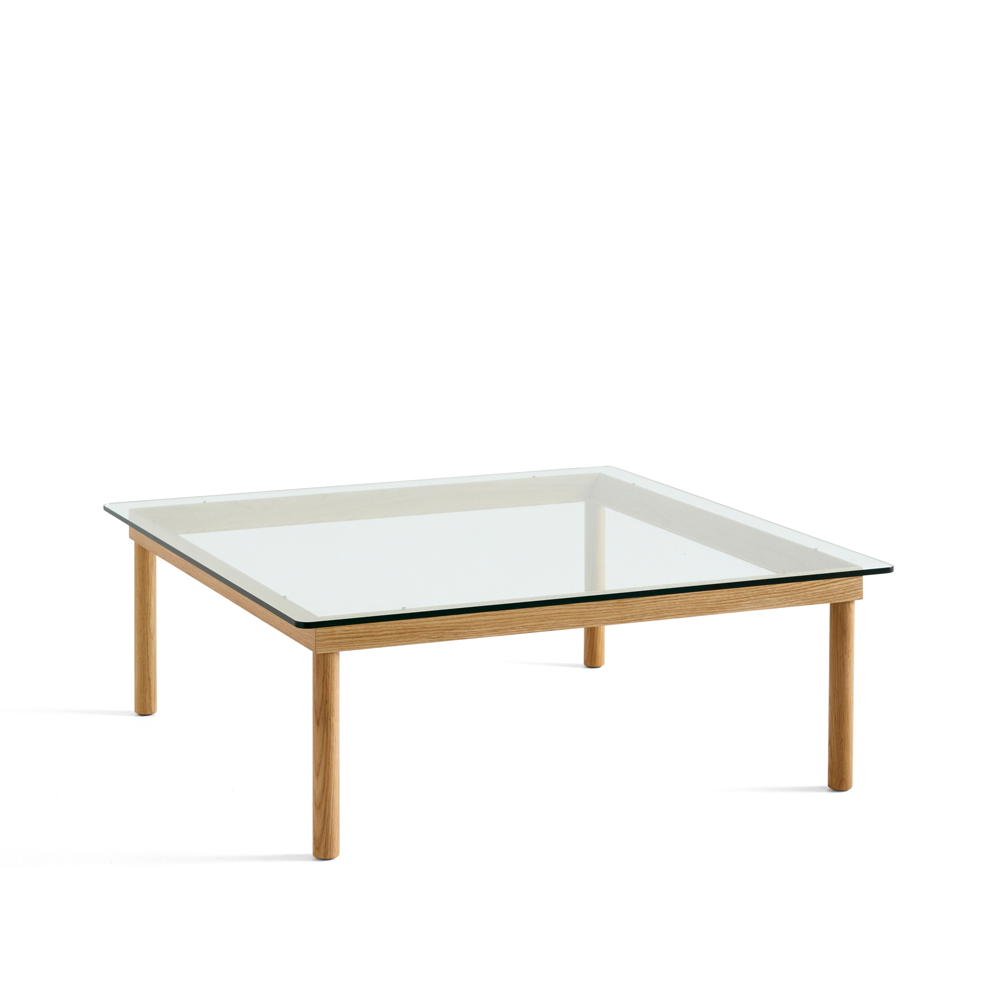 HAY Kofi Couchtisch Oak-clear glass, 100 cm