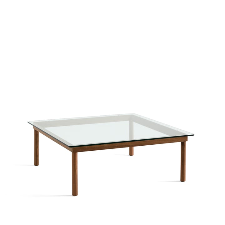 Kofi Couchtisch - Walnut-clear glass, 100 cm - HAY