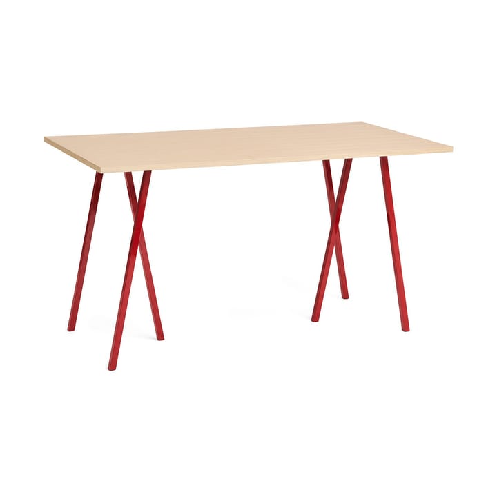 Loop Stand Esstisch 87,5x180 cm - Maroon red-clear lacq. oak - HAY