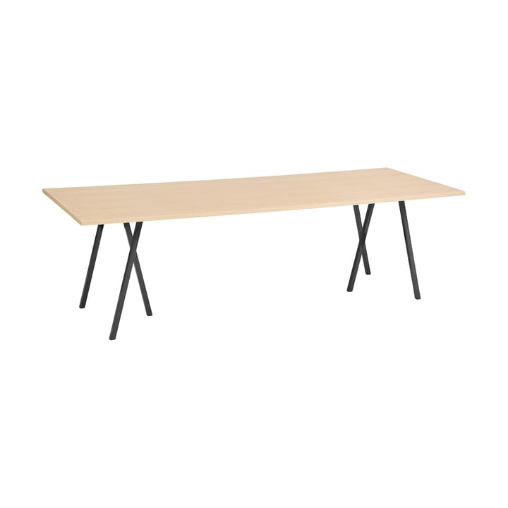 Loop Stand Esstisch 92,5x250 cm - Black-clear lacq. oak - HAY