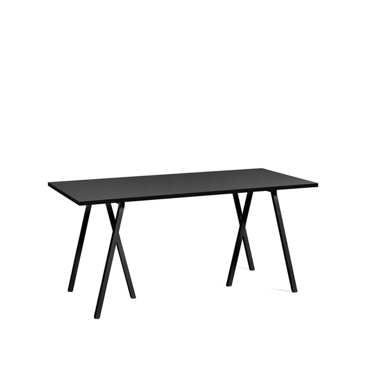 Loop Stand Esstisch - Black linoleum-black, 160 cm - HAY