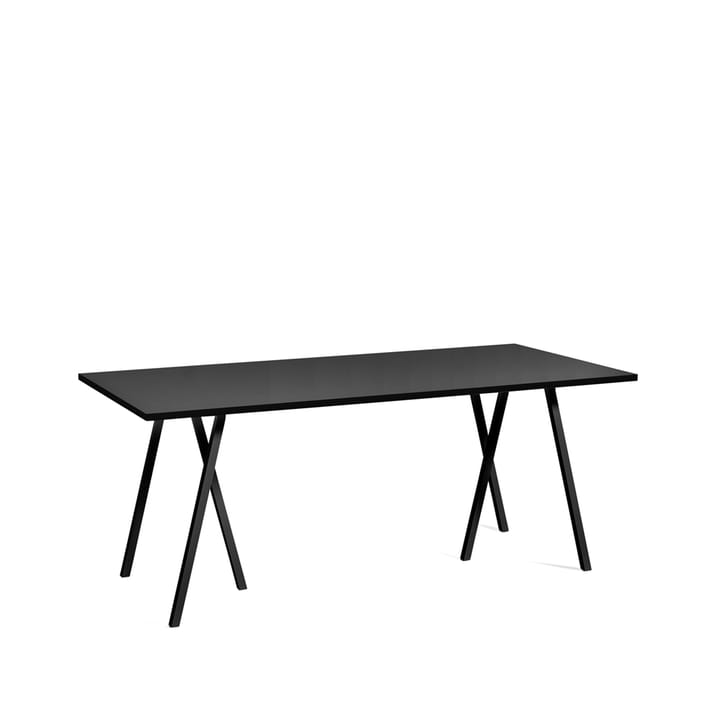 Loop Stand Esstisch - Black linoleum-black, 180 cm - HAY