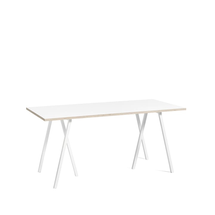 Loop Stand Esstisch - White laminate-white, 160 cm - HAY