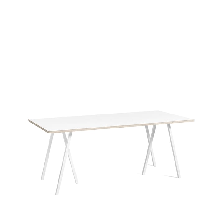 Loop Stand Esstisch - White laminate-white, 180 cm - HAY