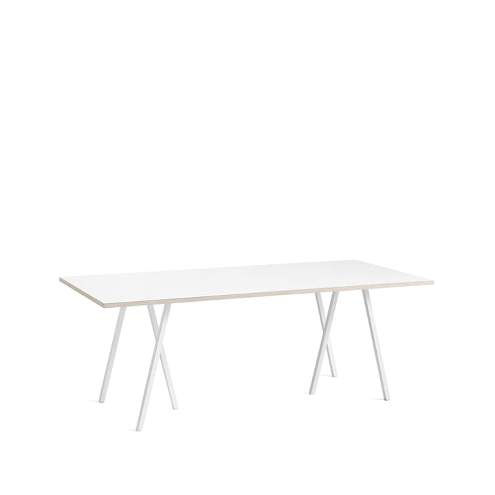 Loop Stand Esstisch - White laminate-white, 200 cm - HAY