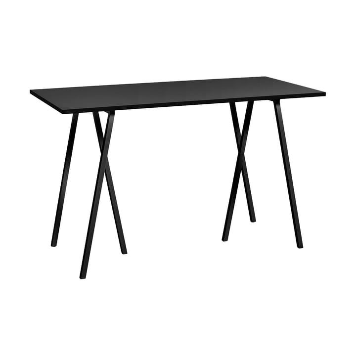 Loop Stand incl. support Bartisch 77,5x160 cm - Black-black linoleum-black ash - HAY